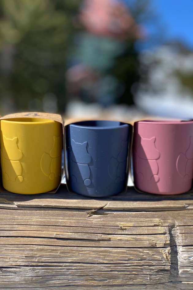 Vaso de silicona Ardillas